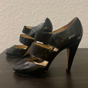 Boutique 9 - Black High Heel Patent Size 8 - Womens Heel - Excellent Condition